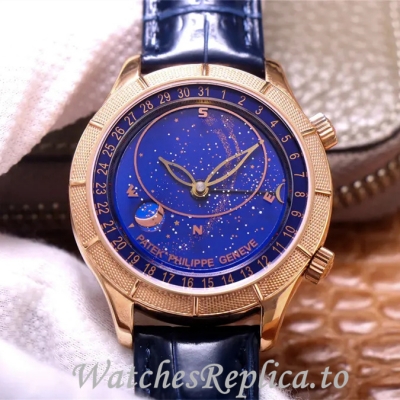 Patek Philippe Replica Complications Leather strap 42MM