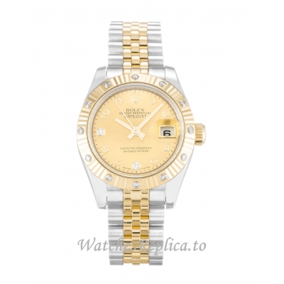 Rolex Datejust Lady Mother of Pearl   Champagne Diamond Dial 179313 26MM