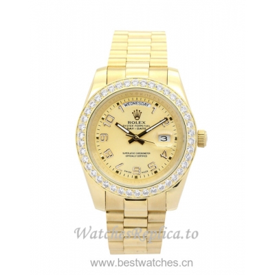 Rolex Day-Date II Champagne Dial 218348-41 MM