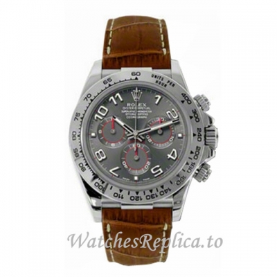 Replica Rolex Daytona 116519-10 40MM Leather strap Mens Watch
