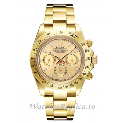 Rolex Daytona 116508 Yellow Gold Dial Replica Watch 40MM