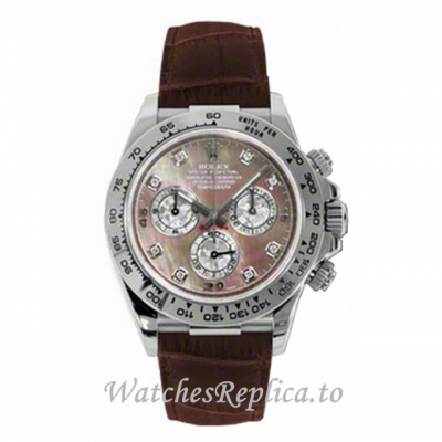 Replica-Rolex-Daytona-116519-13-40MM-Leather-strap-Mens-Watch