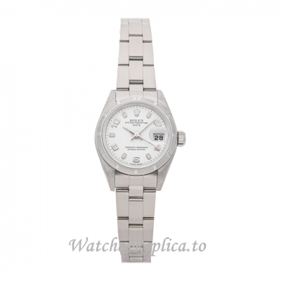 Replica Rolex Oyster Perpetual 79190 26MM Silver Dial Ladies Watch