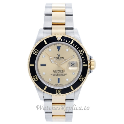 Rolex Submariner Replica Watch Black Ceramic Bezel 16613 40MM