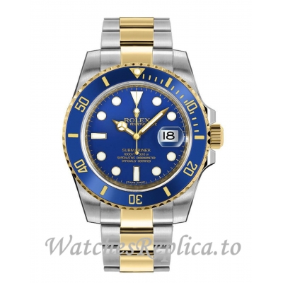 Rolex Submariner Date Replica 116613LB-0005 Two Tone Blue Dial Men's Watch