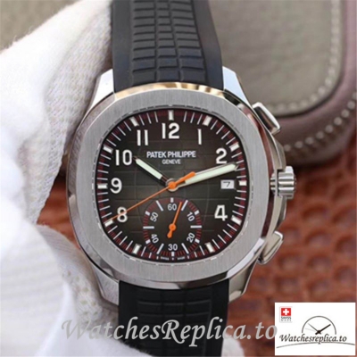 Swiss Patek Philippe Aquanaut Chronograph Replica 5968A-001 Black Strap 42MM