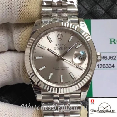 Swiss Rolex Datejust Replica m126334-0004 Stainless steel strap 41MM
