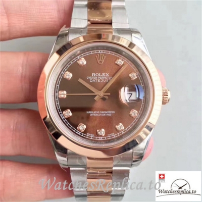 Swiss Rolex Datejust Replica 116333 004 Rose Gold Bezel 41MM