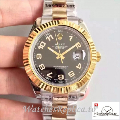 Swiss Rolex Datejust Replica 126333 004 Yellow Gold Bezel 41MM