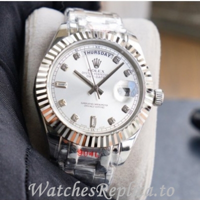 Swiss Rolex Day Date Replica 218238 Stainless steel strap 40MM
