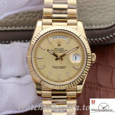 Swiss Rolex Day Date Replica 228238 Yellow Gold strap 40MM