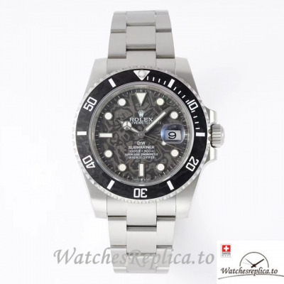 Swiss Rolex Submariner Replica Stainless steel strap 40MM Black Dial