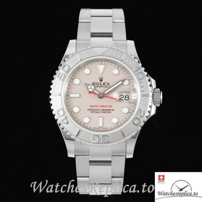 Swiss Rolex Yacht Master Replica Stainless steel strap 40MM Pink Dial