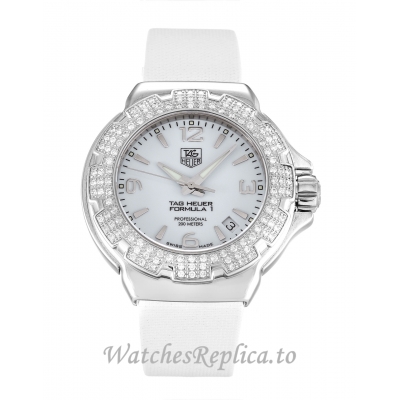 Tag Heuer Formula 1 Mother of Pearl   White Dial WAC1215.BC0840 37 MM