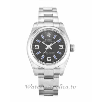 Rolex Lady Oyster Perpetual Black Dial 176200-26 MM