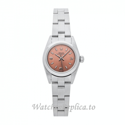 Replica Rolex Oyster Perpetual 76080 Salmon Dial Lady Watch