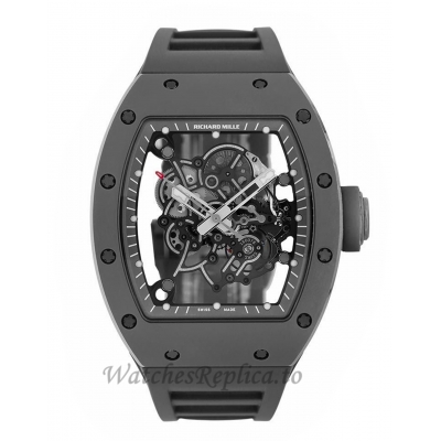 Richard Mille Replica RM055 Bubba Watson Grey Boutique Edition Ceramic 50MM Watch RM05507005