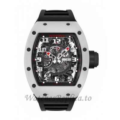 Richard Mille Replica RM030 White Rush ATZ Ceramic Automatic 50MM Watch RM 030 384410