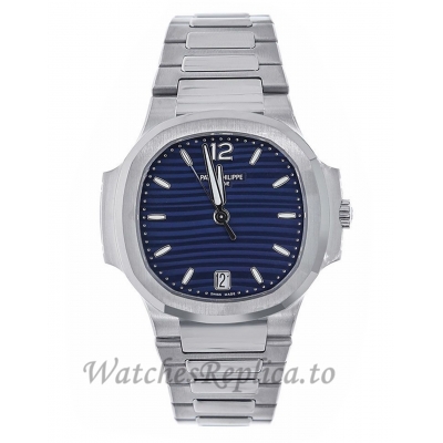 Patek Philippe Replica Nautilus Stainless Steel Blue Dial 35MM Watch 71181A001